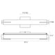 Tubo Slim LED 18" LED Bath Bar with Spine Trim