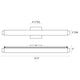 Tubo Slim LED 24" LED Bath Bar with Drum Trim