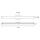 Tubo Slim LED 32" LED Bath Bar with Drum Trim