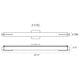 Tubo Slim LED 32" LED Bath Bar with Spine Trim