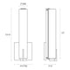Tubo Slim LED 12" LED Sconce with Spine Trim