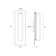 Tubo Slim LED 12" LED Panel Sconce with Flat Trim