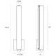 Tubo Slim LED 18" LED Sconce with Drum Trim