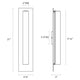 Tubo Slim LED 18" LED Panel Sconce with Flat Trim