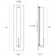 Tubo Slim LED 18" LED Panel Sconce with Spine Trim