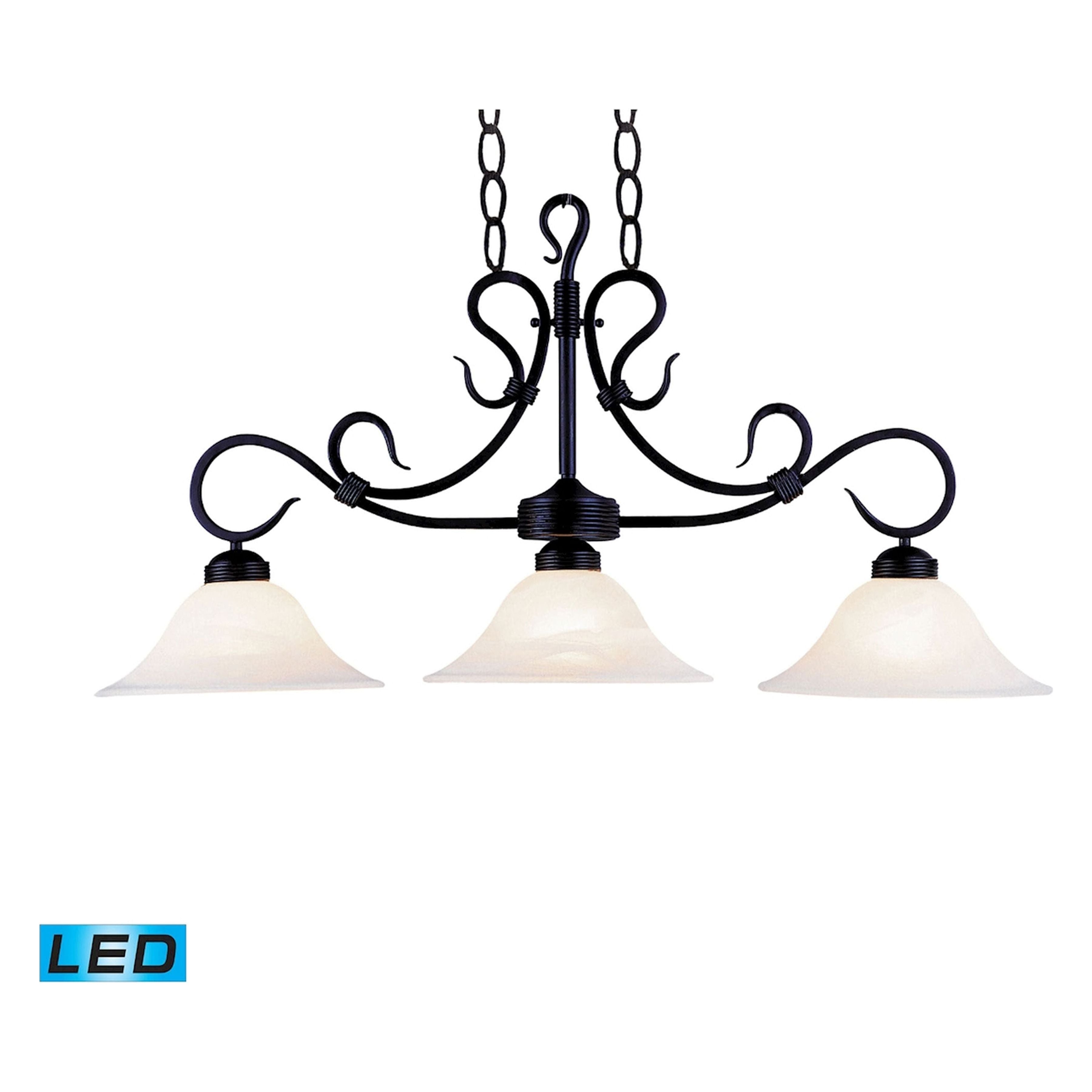 Buckingham 40" Wide 3-Light Linear Chandelier