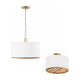 Soleil 3-Light Semi Flush Mount