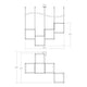 Cubix 4-Light LED Pendant