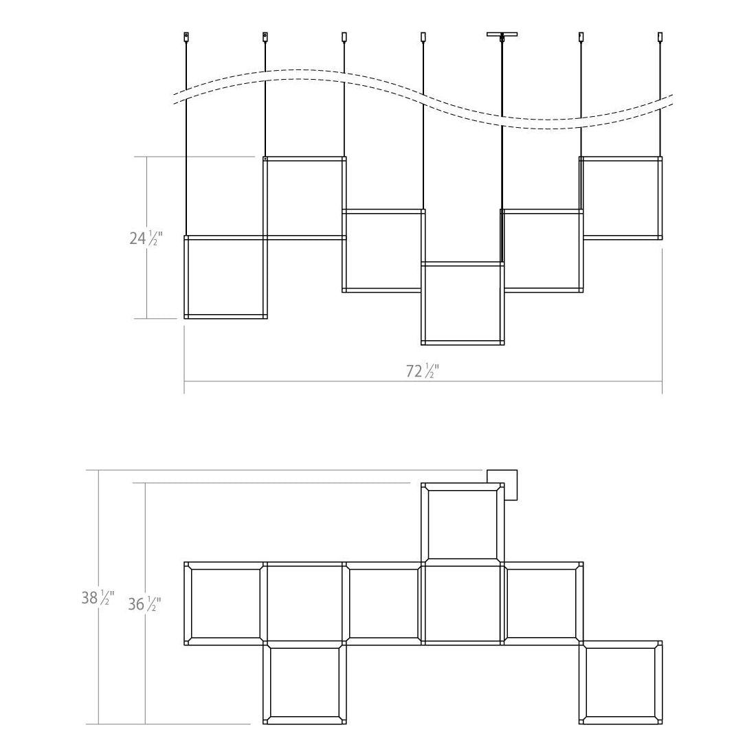 Cubix 6-Light LED Pendant