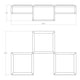Cubix 3-Light LED Surface Mount