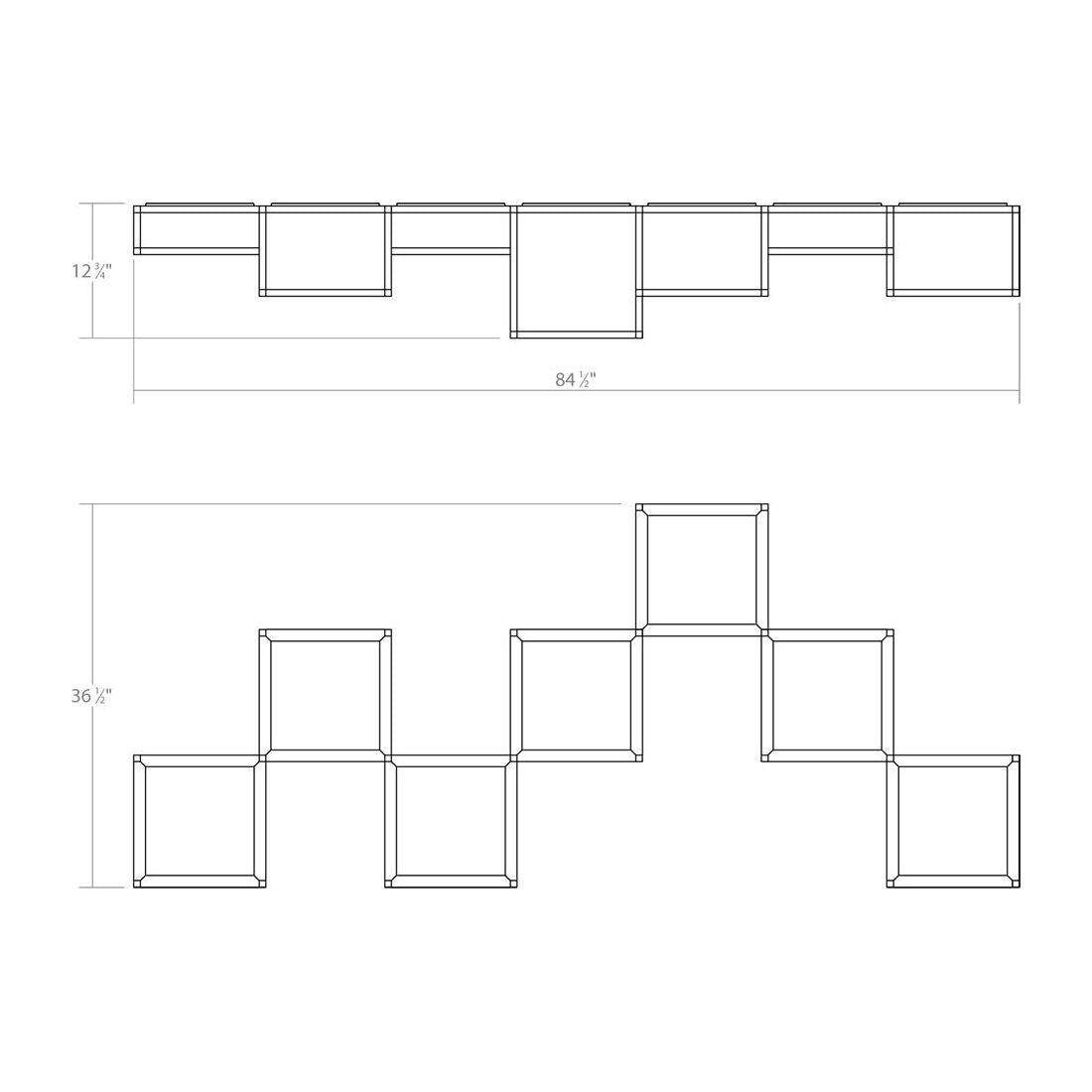 Cubix 7-Light LED Surface Mount