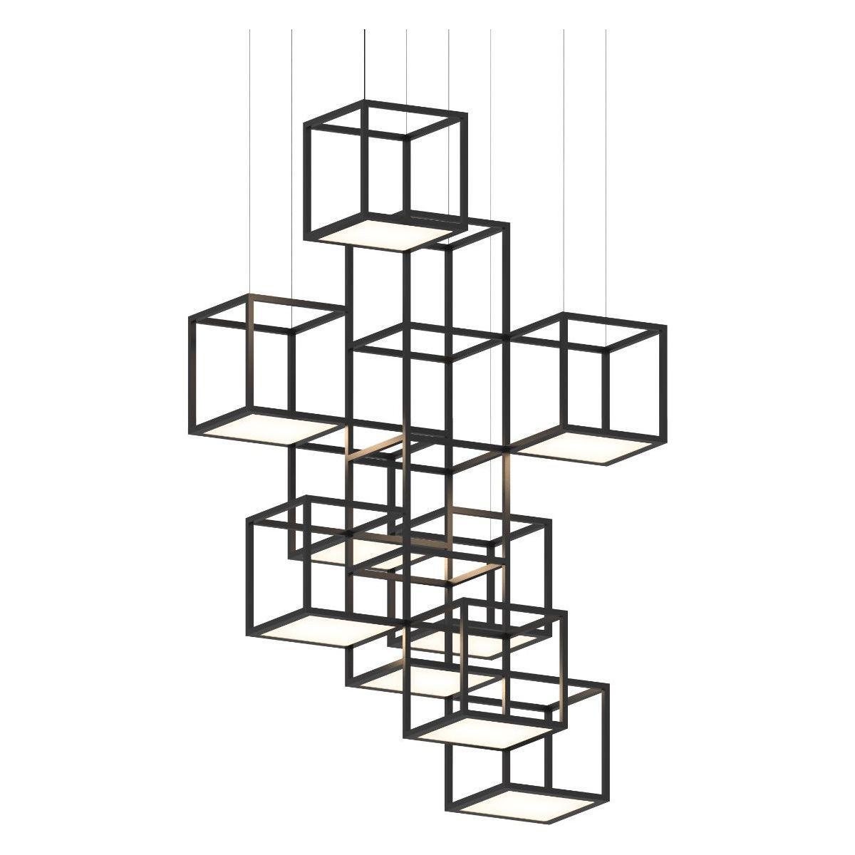 Cubix 9-Light Vertical LED Pendant