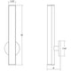 Bauhaus Columns 18" LED Bath Bar