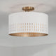 Dash 3-Light Semi Flush Mount
