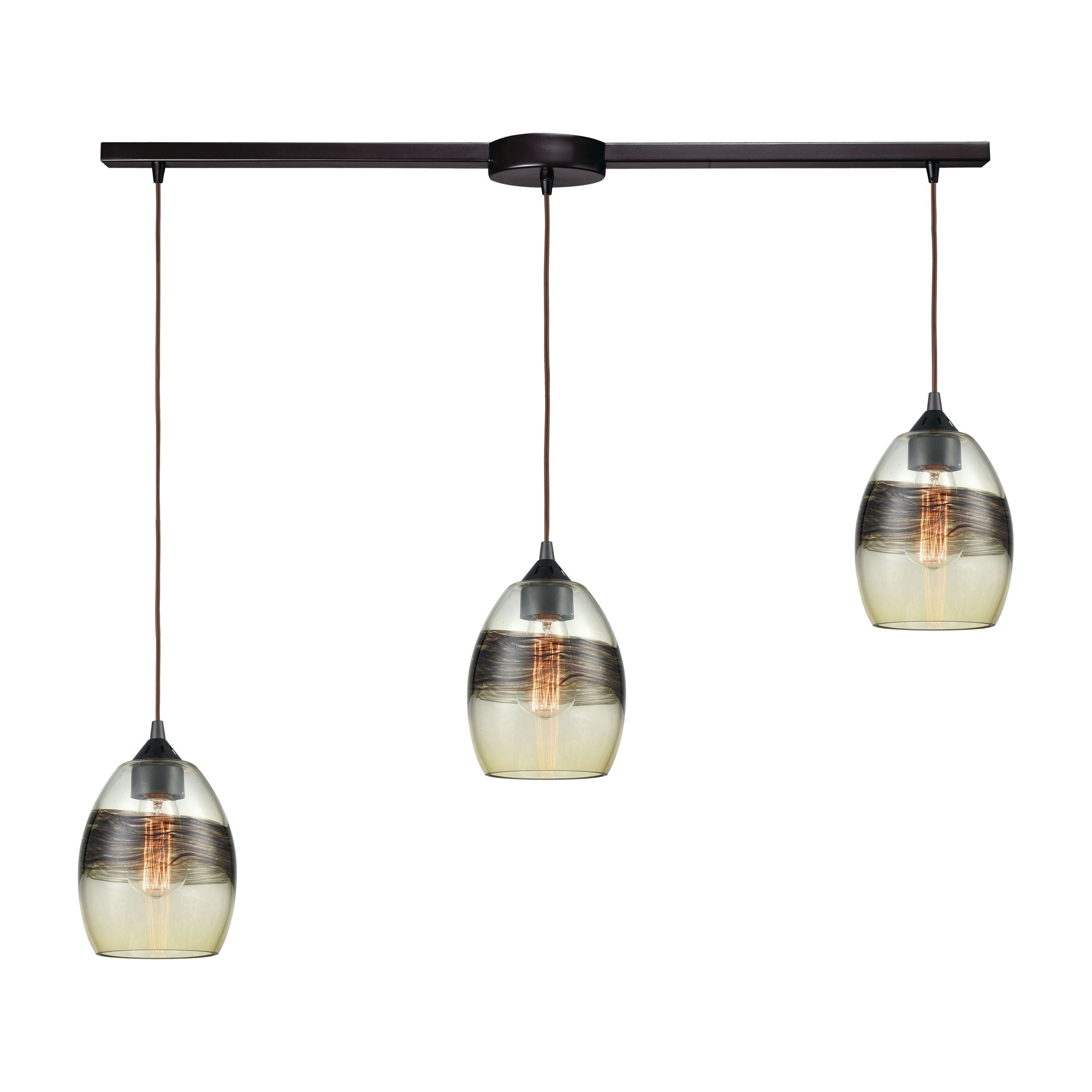 Whisp 38" Wide 3-Light Multi Pendant