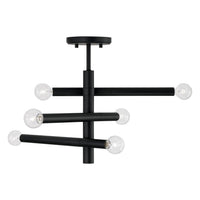 Zane 6-Light Semi Flush Mount
