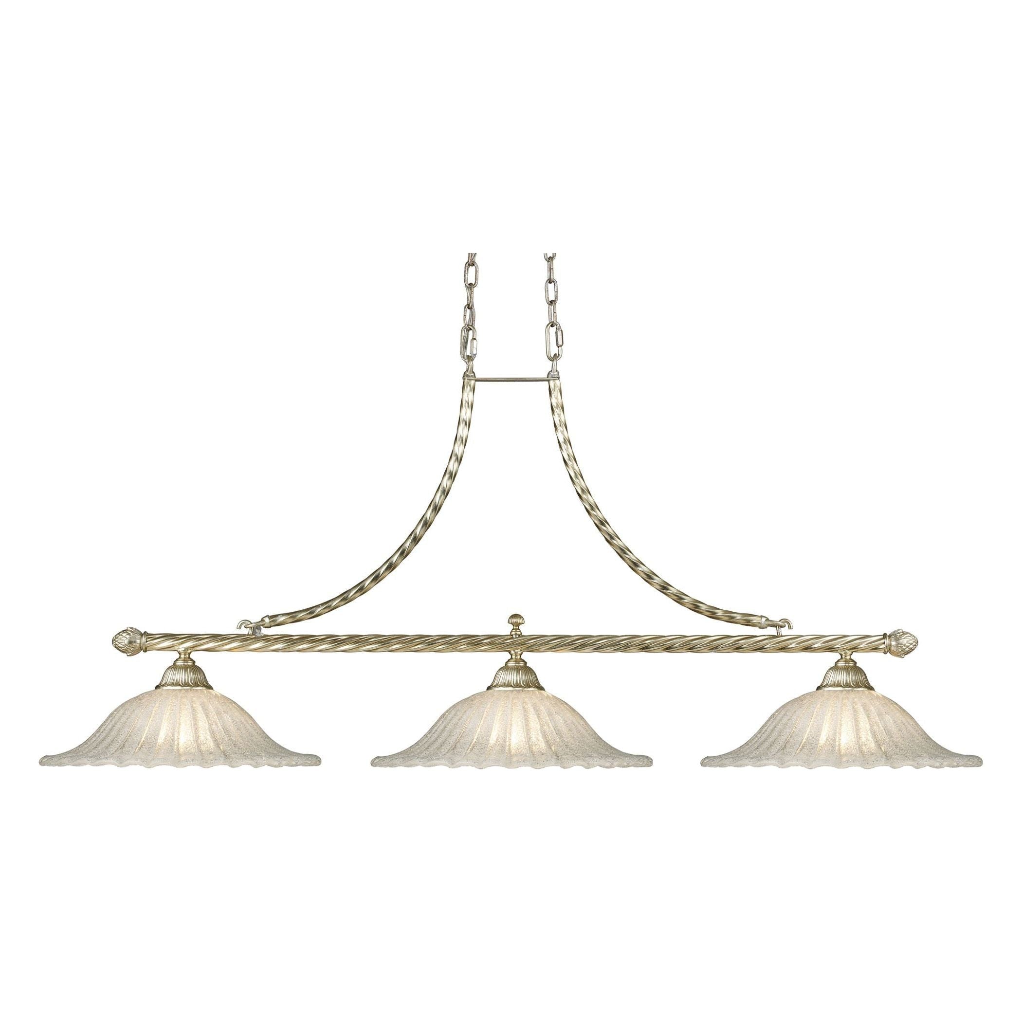 Bianco 54" Wide 3-Light Linear Chandelier