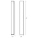 Solid Glass Bar 24" LED Bath Bar