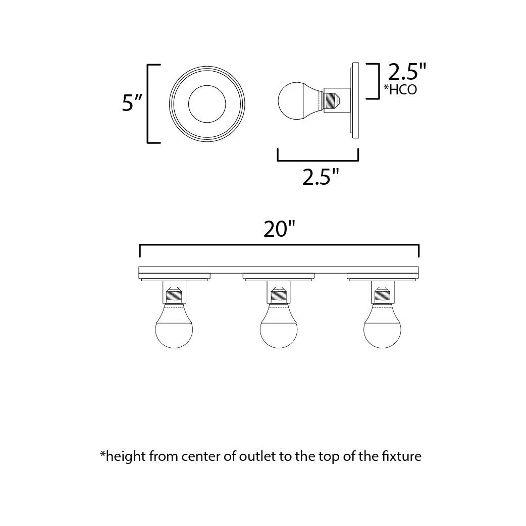 Hollywood 3-Light Sconce