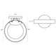 Light Guide Ring LED Sconce