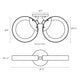 Light Guide Ring Double LED Sconce