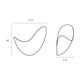 Waveforms Right LED Sconce
