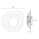 Abstract Panels 4-Plate LED Sconce