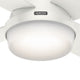 Dempsey Low Profile Fan with Light 52"