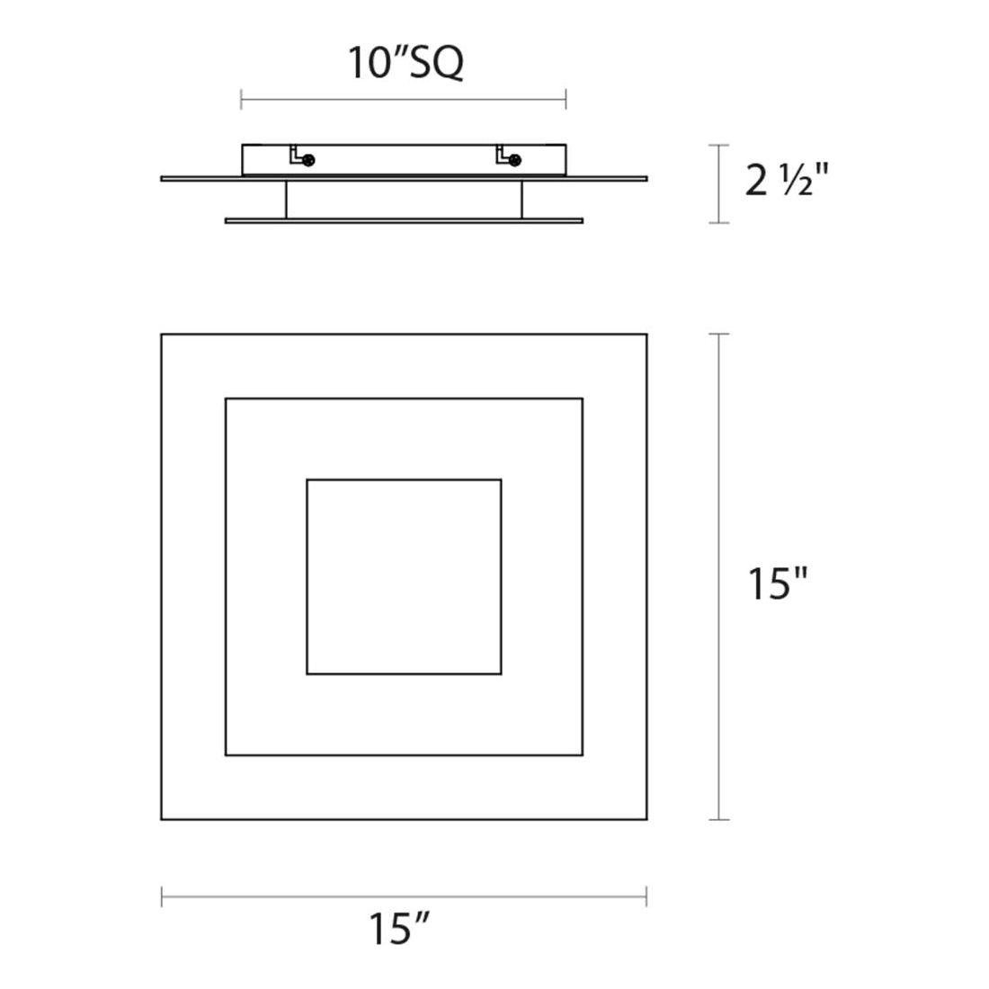 Offset Square LED Surface Mount