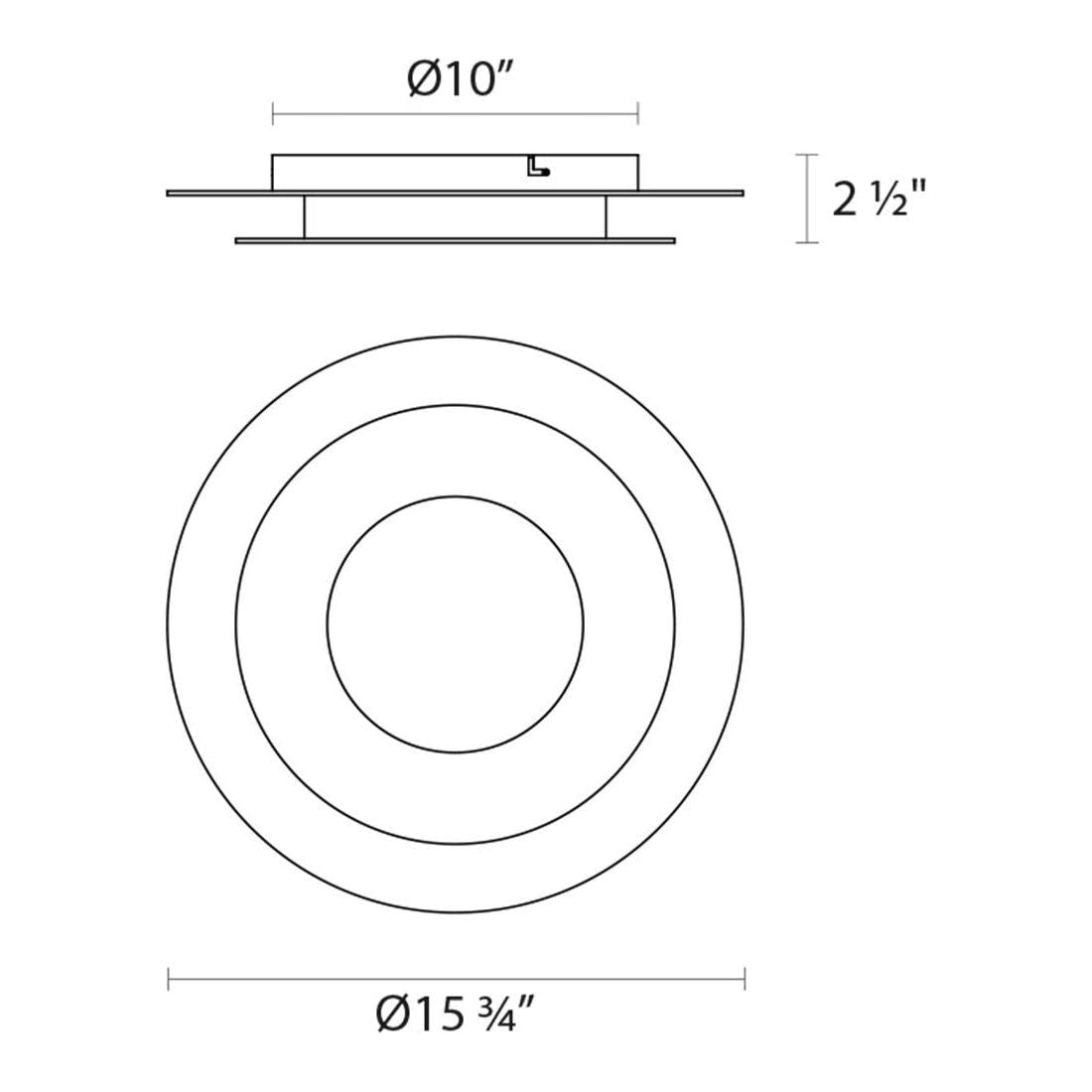 Offset Round LED Surface Mount