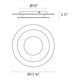 Offset Round LED Surface Mount
