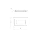 Offset 24" Rectangle LED Surface Mount