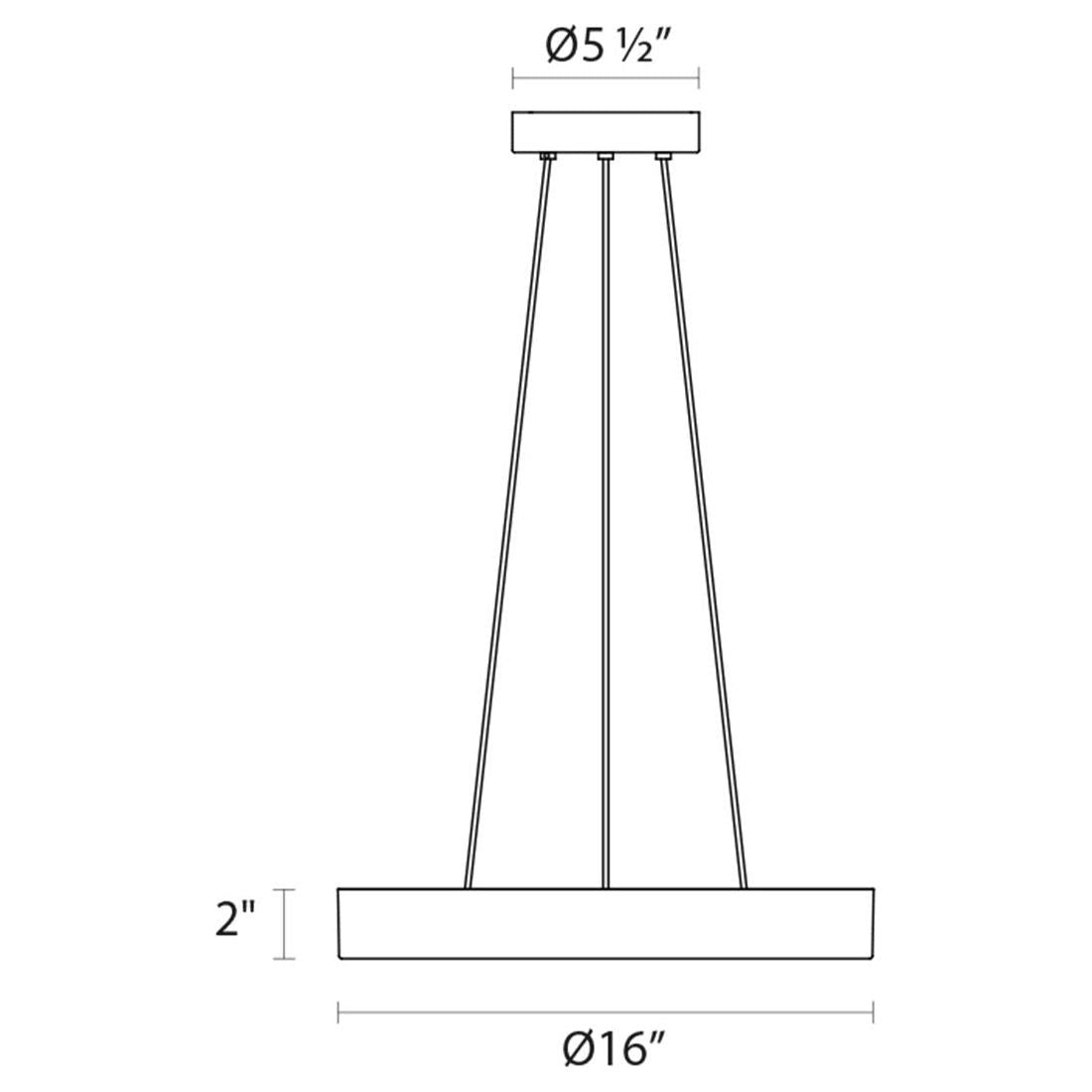 Pi 16" LED Pendant