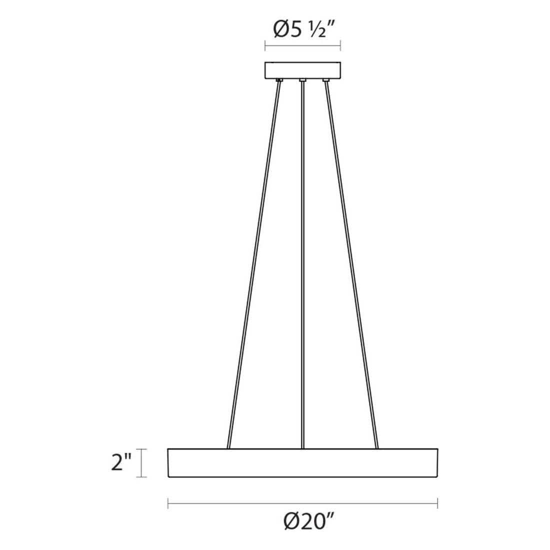 Pi 20" LED Pendant