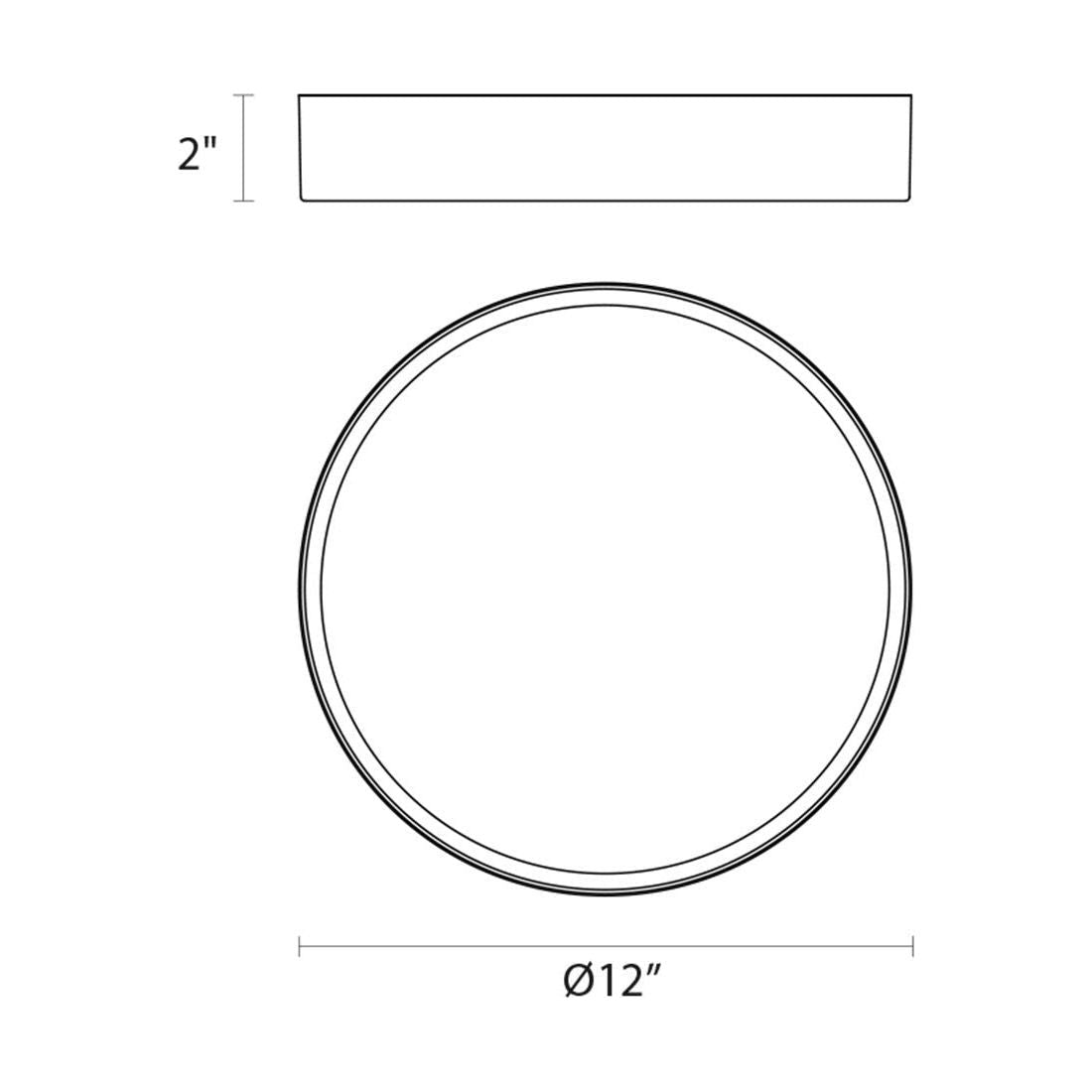 Pi 12" LED Surface Mount