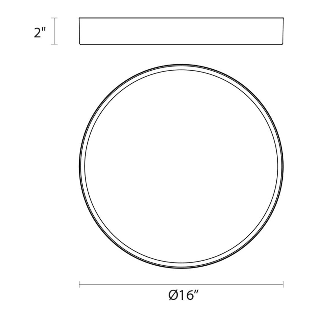 Pi 16" LED Surface Mount