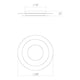 Offset 20" Round LED Surface Mount