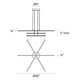 Stix 3-Arm LED Pendant