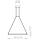 Stix Square 24" LED Pendant