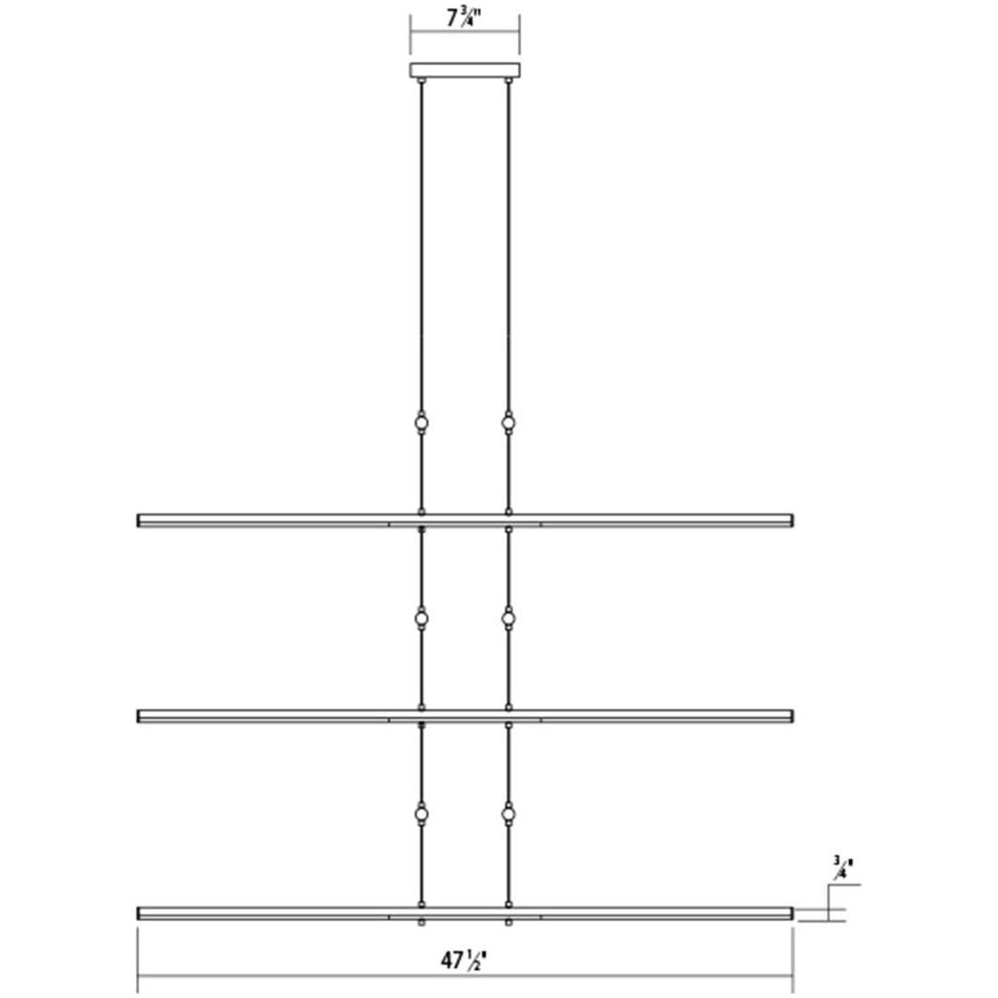 Tik-Tak Stack 6-Tier LED Pendant