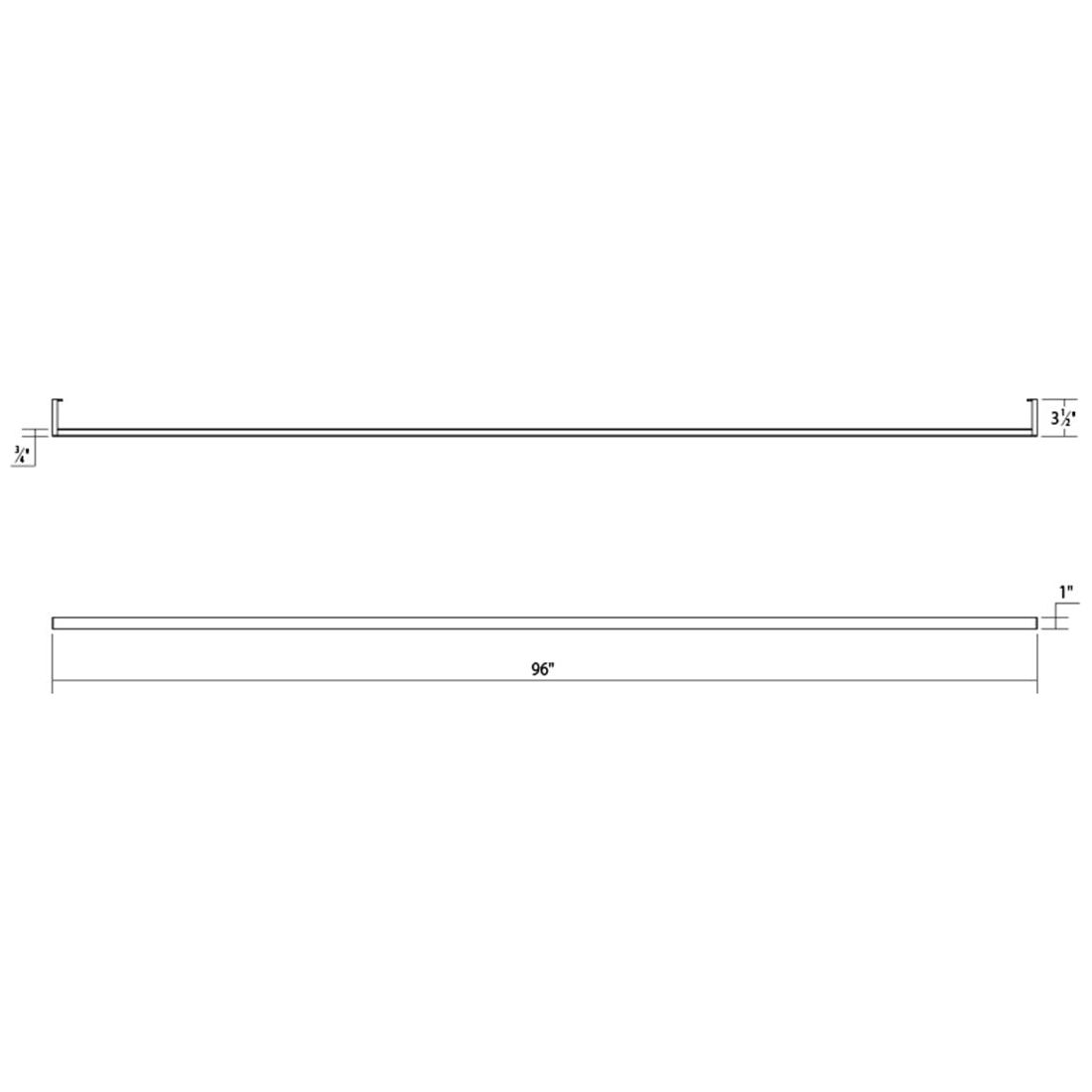 Thin-Line 8' One-Sided LED Wall Bar