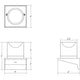 Votives LED Sconce (3H x 3D Glass)