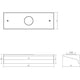 Votives 1' LED Wall Bar (0.25H x 2.25D Glass)