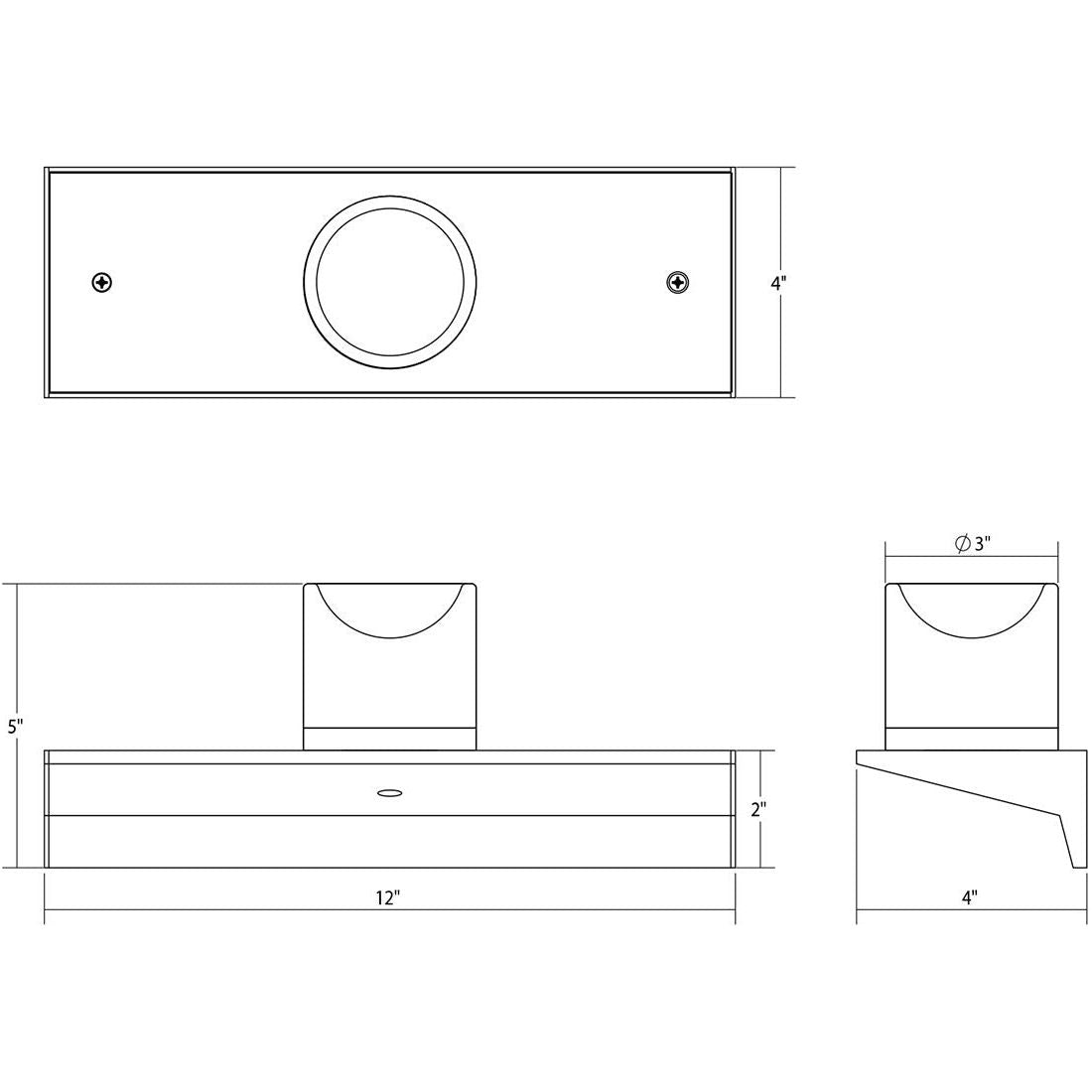 Votives 1' LED Wall Bar (3H x 3D Glass)