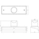 Votives 1' LED Wall Bar (3H x 3D Glass)