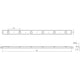 Votives 6' LED Wall Bar (0.25H x 2.25D Glass)