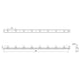 Votives 8' LED Wall Bar (3H x 2D Glass)