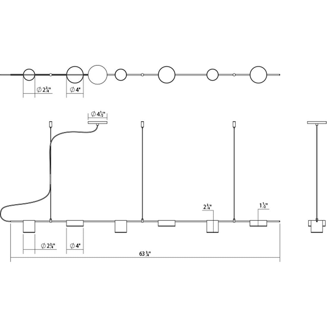 Counterpoint 6-Light LED Linear Pendant