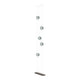 Abacus 5-Light Floor to Ceiling Plug-In LED Lamp