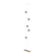 Abacus 5-Light Floor to Ceiling Plug-In LED Lamp